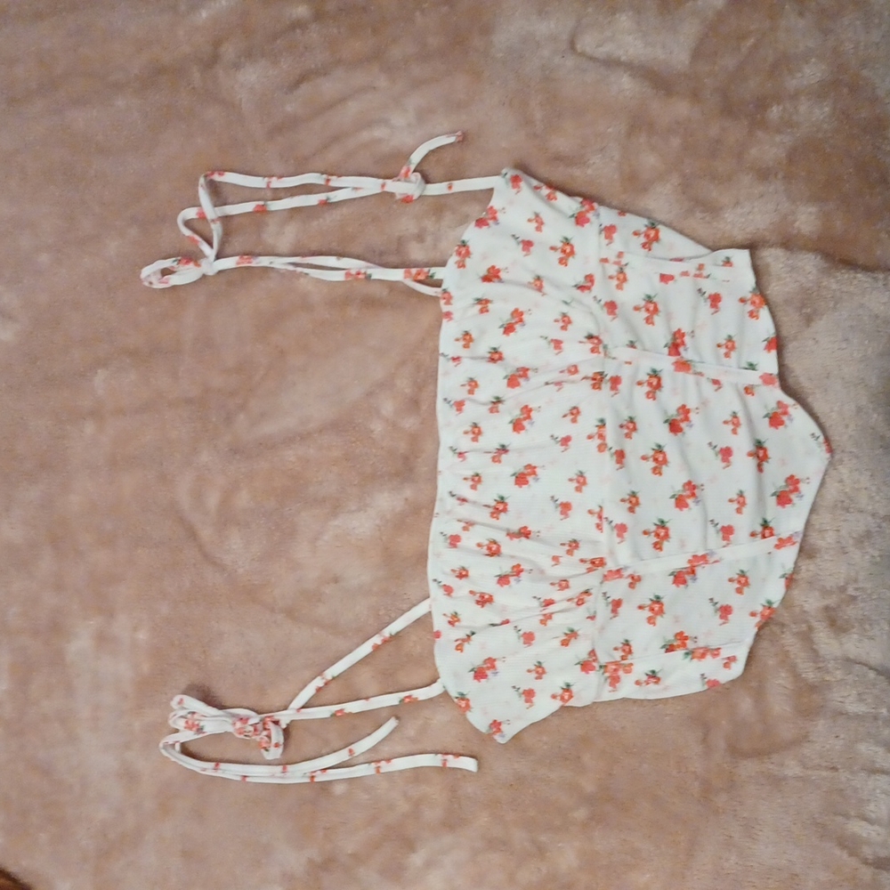 Flower crop tank top